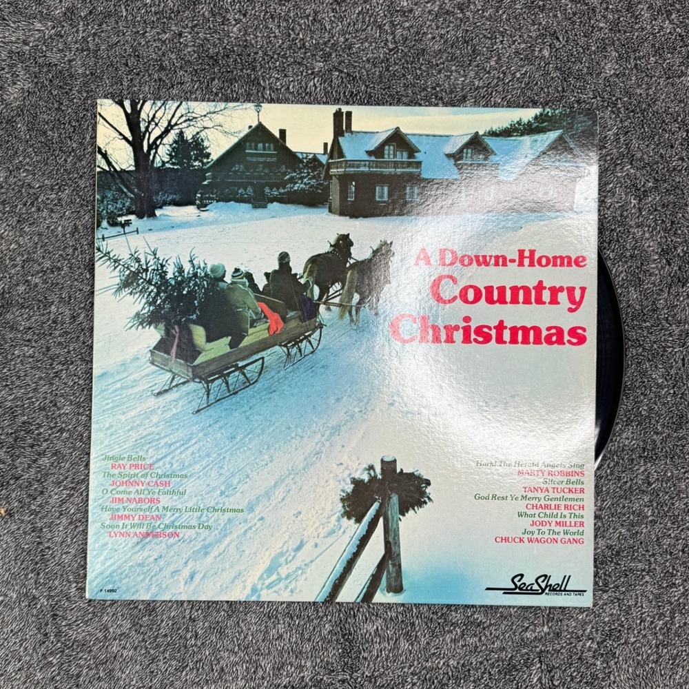 A Down-Home Country Christmas Vinyl LP Various Artists Johnny Cash P 14992 1981